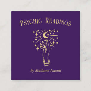 PSYCHISCHE MITTLERE ZIELE FORTUNE TELLER-ASTROLOGI QUADRATISCHE VISITENKARTE