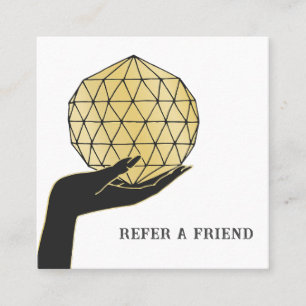 PSYCHISCHE MITTLERE ZIELE FORTUNE TELLER REFRIEND QUADRATISCHE VISITENKARTE