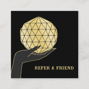 PSYCHISCHE MITTLERE ZIELE FORTUNE TELLER REFRIEND QUADRATISCHE VISITENKARTE
