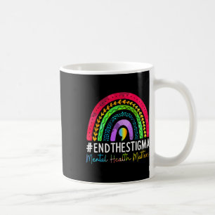 Psychische Probleme beenden das Stigma Rainbow Boh Kaffeetasse