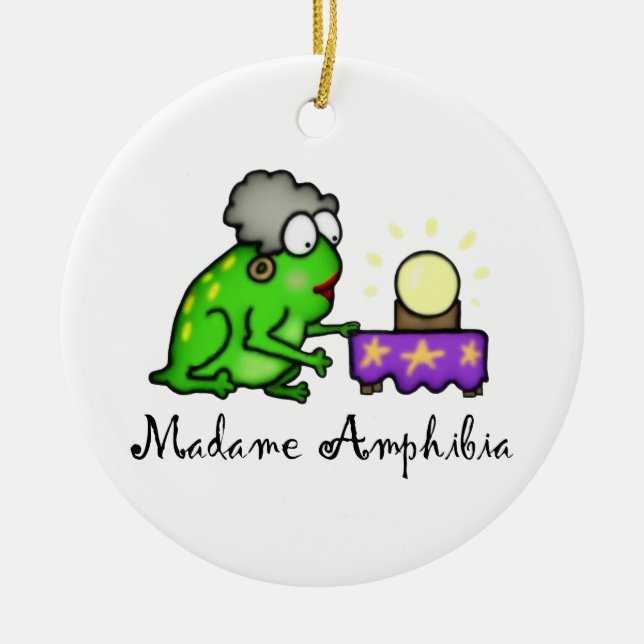 Psychischer Frosch Keramikornament (Vorne)