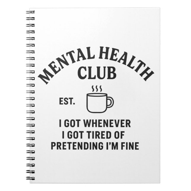 Psychischer Gesundheitsclub - SpiralNotebook / Jou Notizblock (Vorderseite)