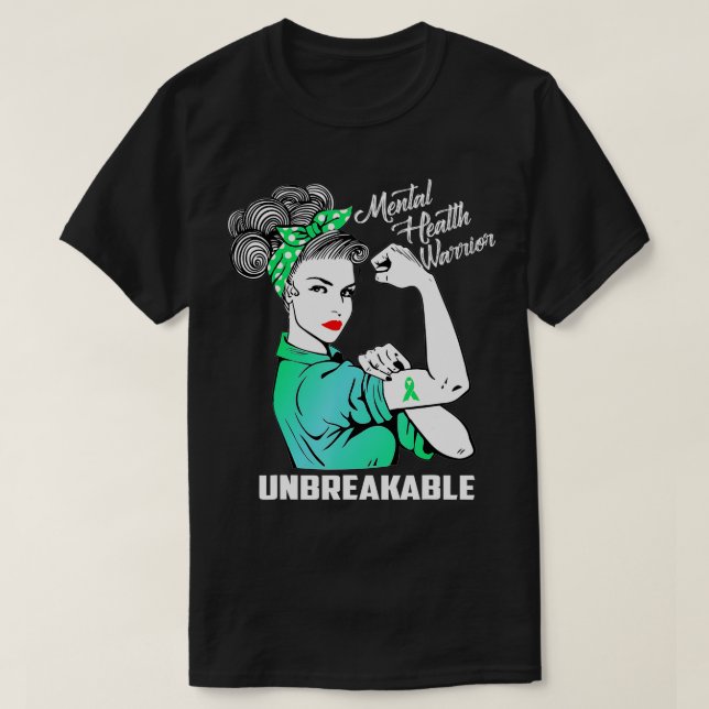 Psychischer Gesundheitsschutz unzerbrechlich - War T-Shirt (Design vorne)