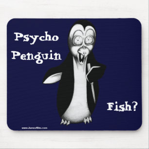 Psychischer Pinguin: Fische? Mousepad
