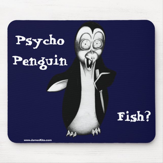 Psychischer Pinguin: Fische? Mousepad (Vorne)