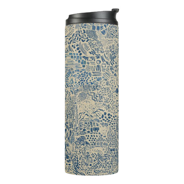 Psychisches Geräusch V01 Thermosbecher (Nach links gedreht)
