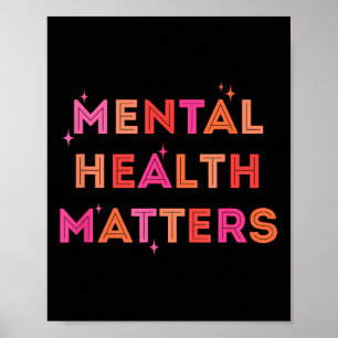 Psychisches Shirt, psychische Gesundheit Poster