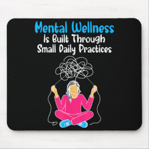 Psychisches Wohlbefinden Gehirngesundheit Bewussts Mousepad