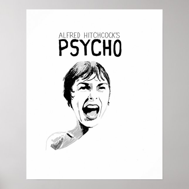 Psycho Alfred Hitchcock Poster (Vorne)