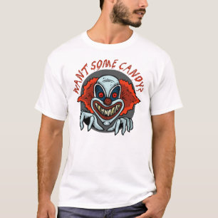 Psycho Clown Halloween T - Shirt