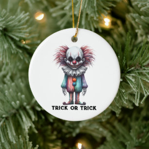Psycho Clown - Trick oder Trick individualisieren Keramik Ornament