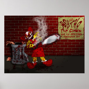 PSYCHO, das Clown-Poster Poster