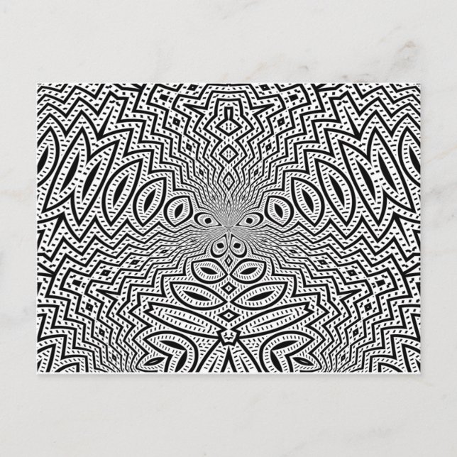 Psycho Elose in einer Krawatte Postkarte (Vorderseite)