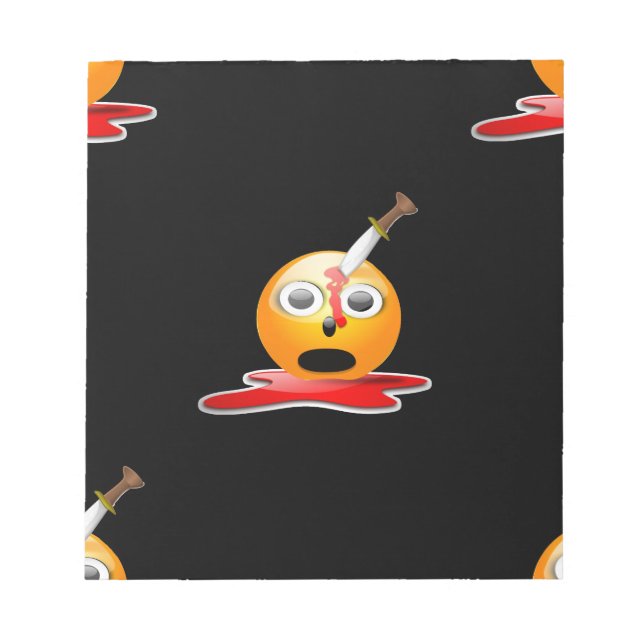 Psycho Emoji Notizblock (Vorderseite)