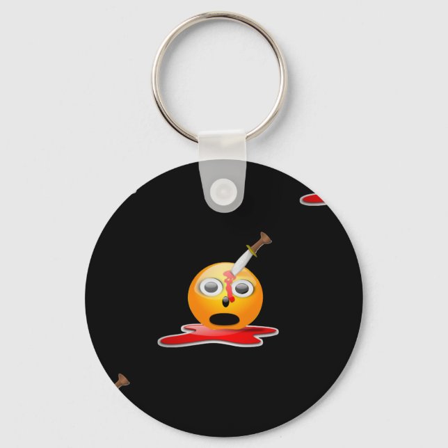 Psycho Emoji Schlüsselanhänger (Vorderseite)
