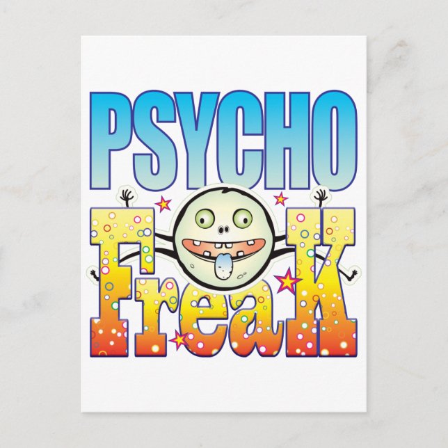 Psycho Freaky Freak Postkarte (Vorderseite)