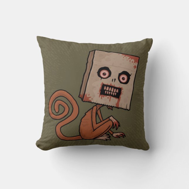 Psycho Sack Monkey Kissen (Vorderseite)