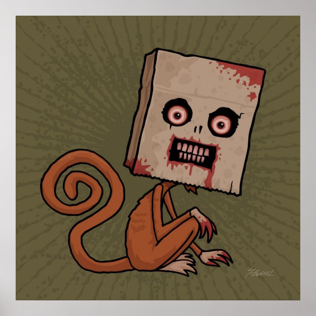 Psycho-Sackaffe Poster (Vorne)