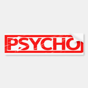 Psycho Stempel Autoaufkleber