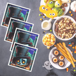 Psycho Top Hat Halloween-Party Serviette