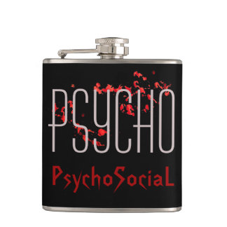 Psycho Vinyl Wrapped Flask Flachmann