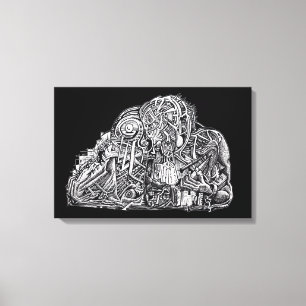 Psycho Warrior Leinwanddruck