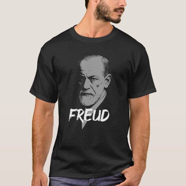 Psychoanalytic dr Freud Icon Portrait T-Shirt (Vorderseite)
