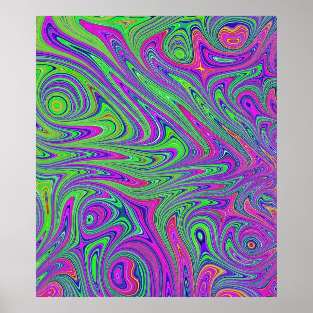 psychodelische Texturen Poster (Vorne)