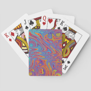 psychodelische Texturen Spielkarten