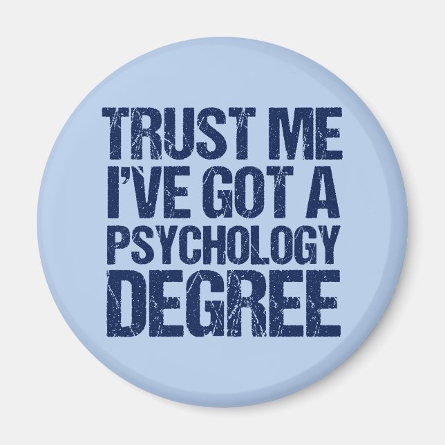 Psychologe Abschluss Psychologe Magnet (Vorne)