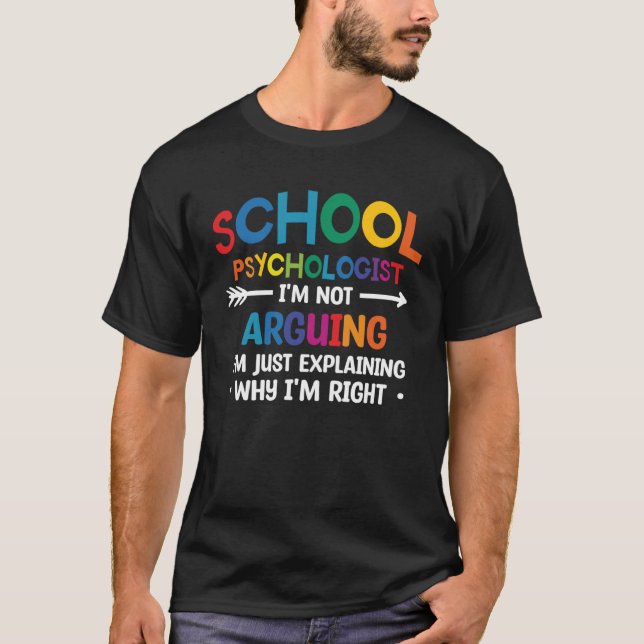 Psychologe an der Schule Ich behaupte nicht, dass  T-Shirt (Vorderseite)