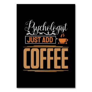 Psychologe an der Schule trinken einfach Kaffee Tischnummer