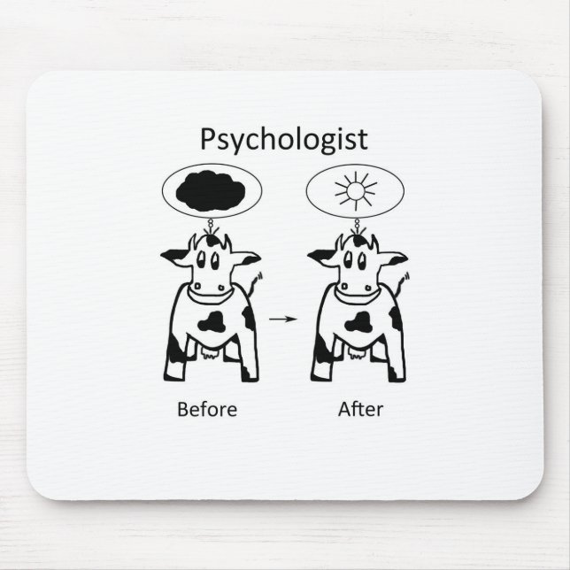 Psychologe Caofline Mousepad (Vorne)