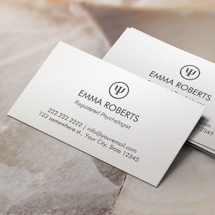 Psychologe-Einfache schlichte berufliche Terminkarte