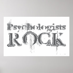 Psychologe-Felsen Poster