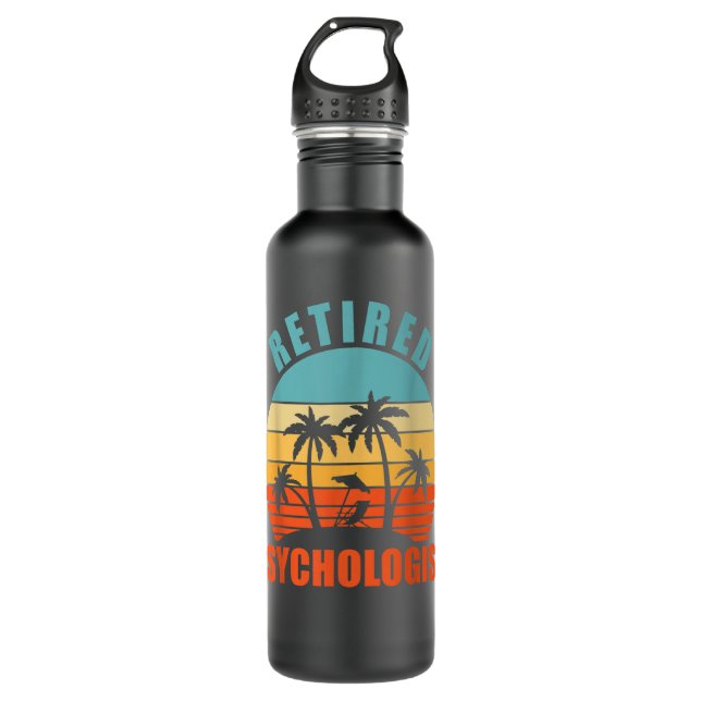  Psychologe, Funny Psychology, Happy Ret. Edelstahlflasche (Vorderseite)