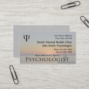 Psychologe-Gesundheits-Visitenkarte Visitenkarte