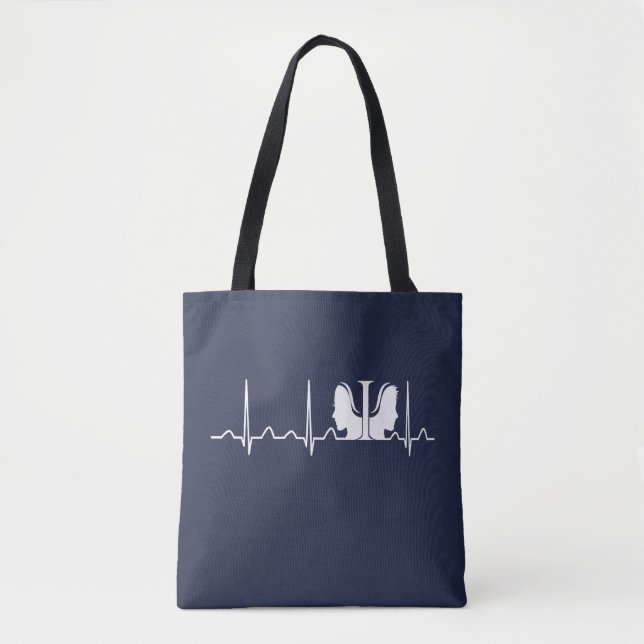 Psychologe-Herzschlag Tasche (Vorderseite)