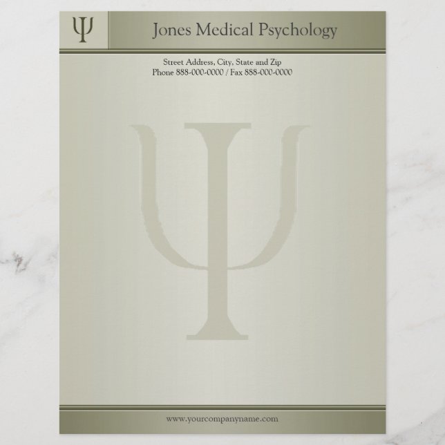 Psychologe Letterhead Briefbogen (Vorderseite)