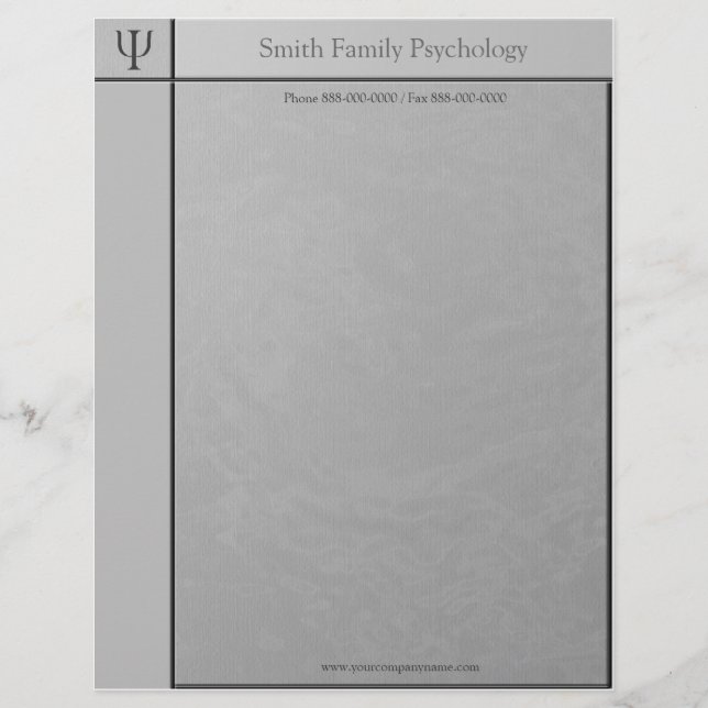 Psychologe Letterhead Briefbogen (Vorderseite)