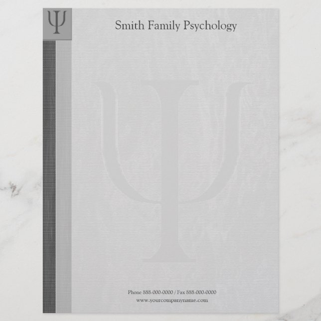 Psychologe Letterhead Briefbogen (Vorderseite)