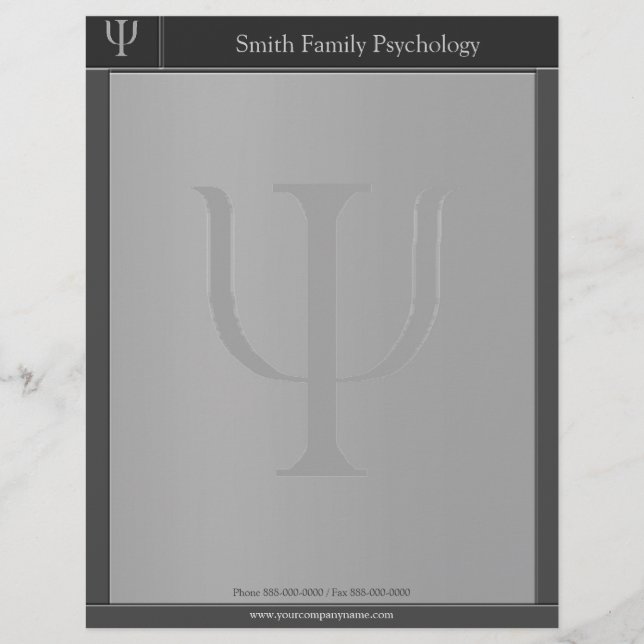 Psychologe Letterhead Briefkopf (Vorderseite)