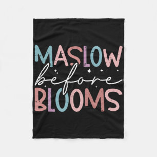 Psychologe Maslow vor Bloom Sped Teacher Clro Fleecedecke