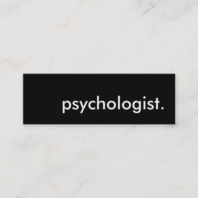 Psychologe. Mini Visitenkarte (Vorderseite)