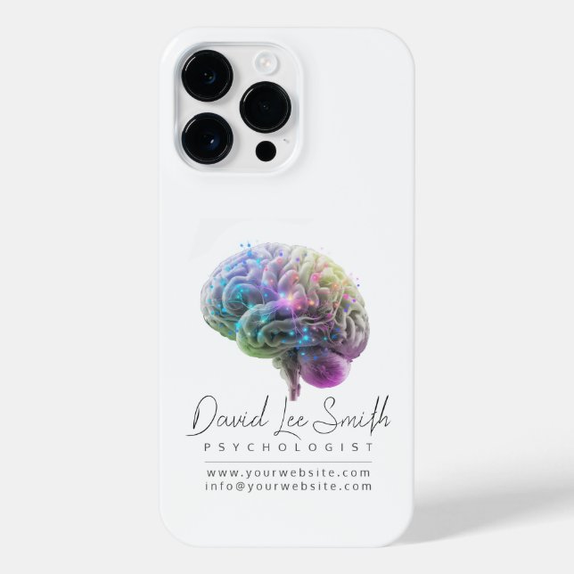 Psychologe / Neurologe Minimalistisch iPhone 14 Pro Max Hülle (Rückseite)