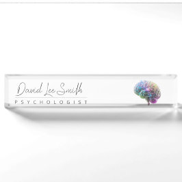 Psychologe / Neurologe Minimalistisch Namensplakette