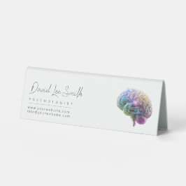 Psychologe / Neurologe Minimalistisch Tischaufsteller