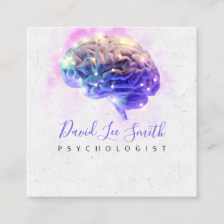 Psychologe / Neurologe Quadratische Visitenkarte