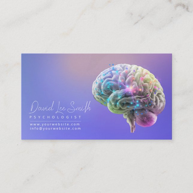Psychologe / Neurologe Visitenkarte (Vorderseite)