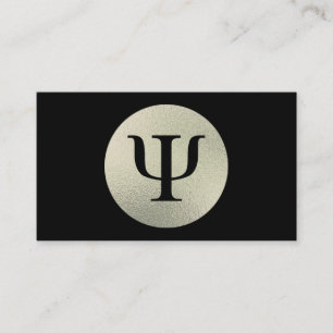 Psychologe Psi-Symbol Visitenkarte